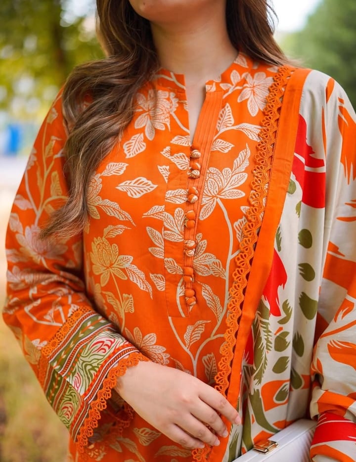 ANEELASSILK ORANGE