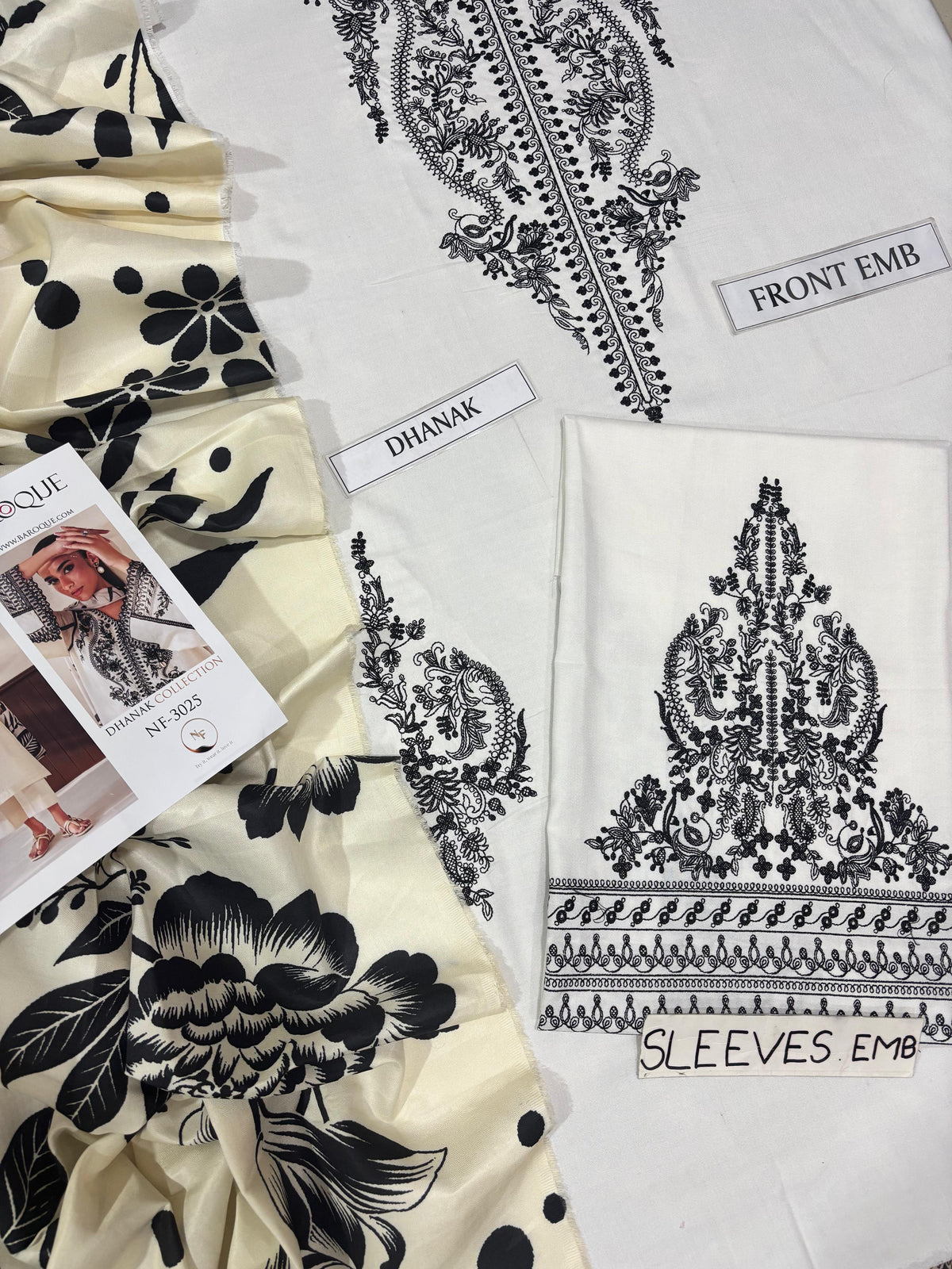 BAROOQUE LUXURY DHANAK COLLECTION 3PC HIT CODE