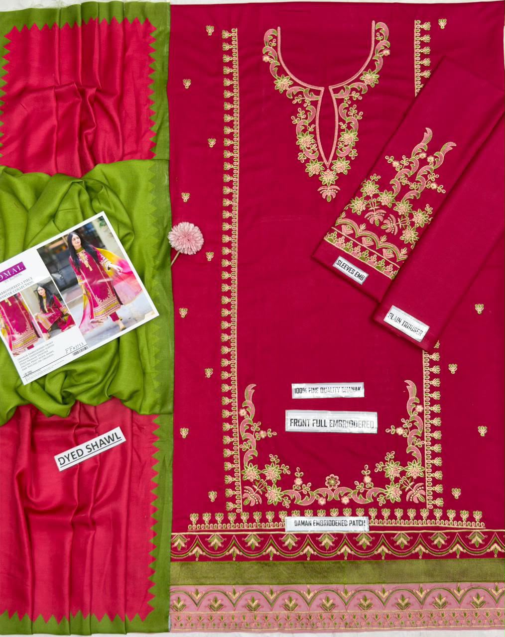 OMAL HIT CODE LUXURY DHANAK COLLECTION 3PC
