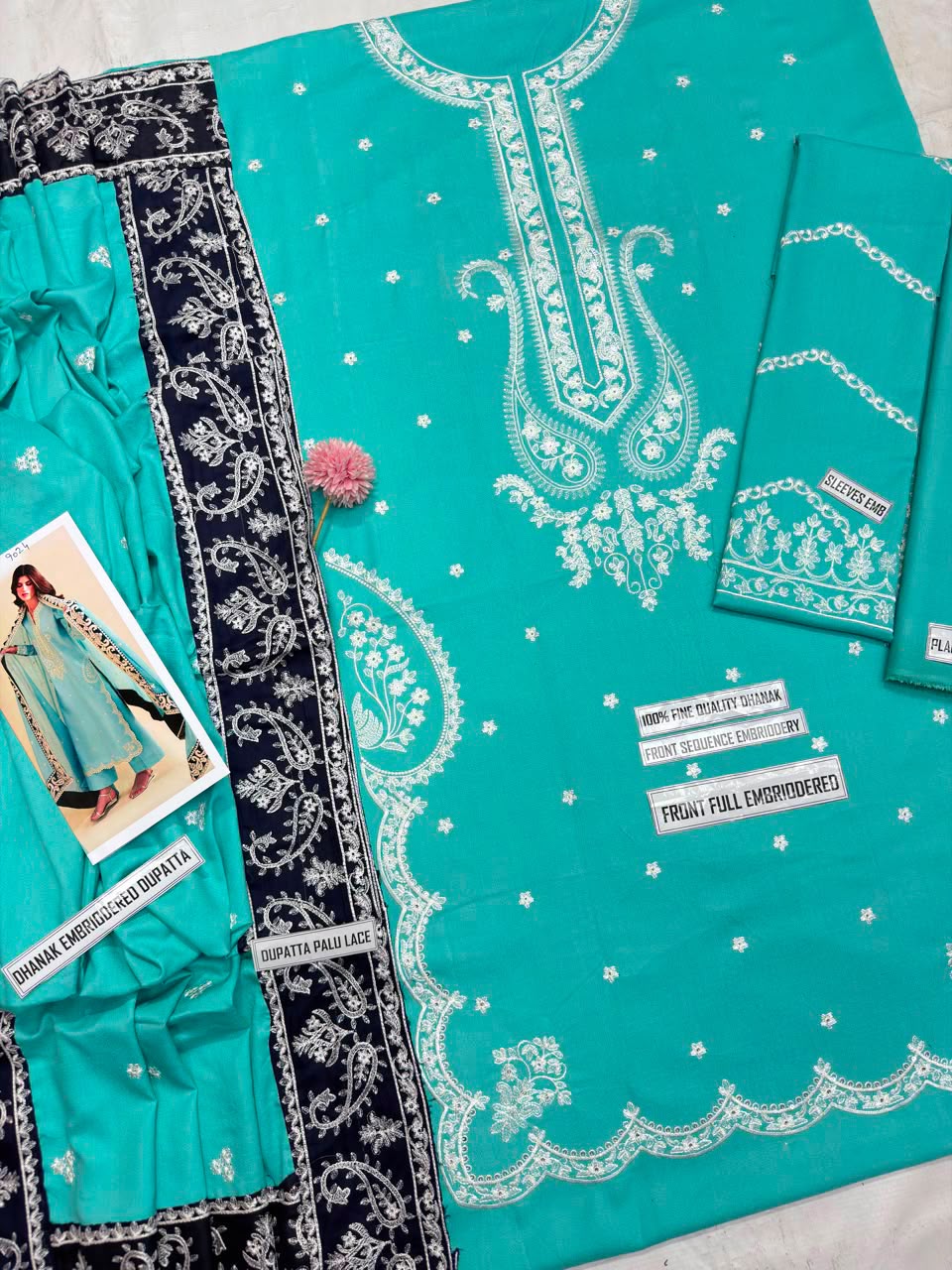 ZAIB DHANAK COLLECTION 3PC HIT CODE 9024