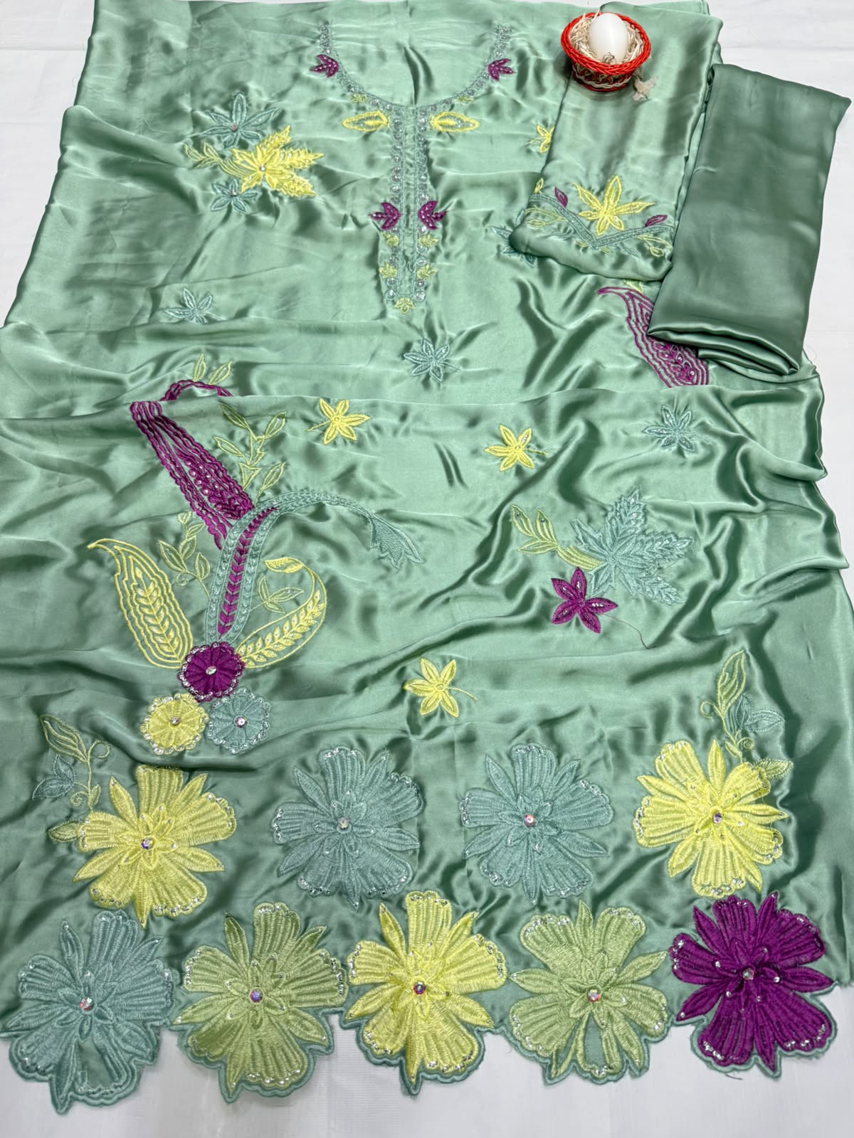 ETHNIC LUXURY SILK PRINT 2PC HIT CODE 7019