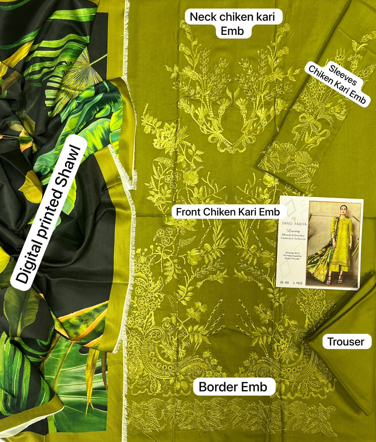 RANG RASIYA DHANAK COLLECTION 3PC HIT CODE
