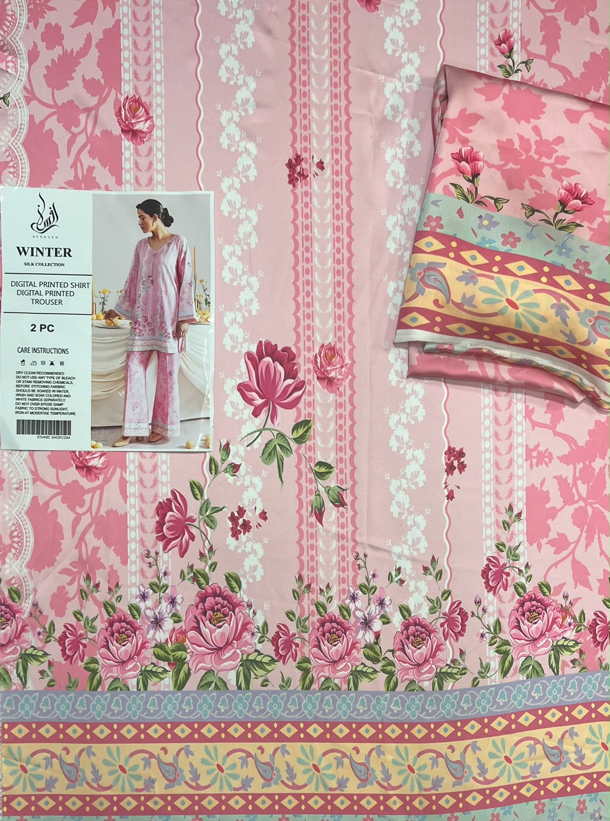 AFSANAH SILK PRINT 2PC
