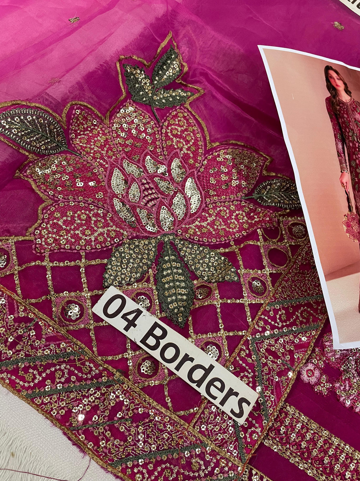 Jazmin Chiffon* Embroidered Unstitched Collection 3pc