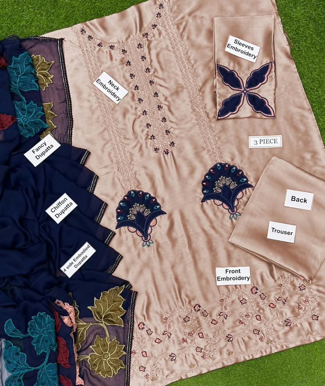 FAIZA REHMAN LUXURY SILK PRINT COLLECTION 3PC HIT CODE