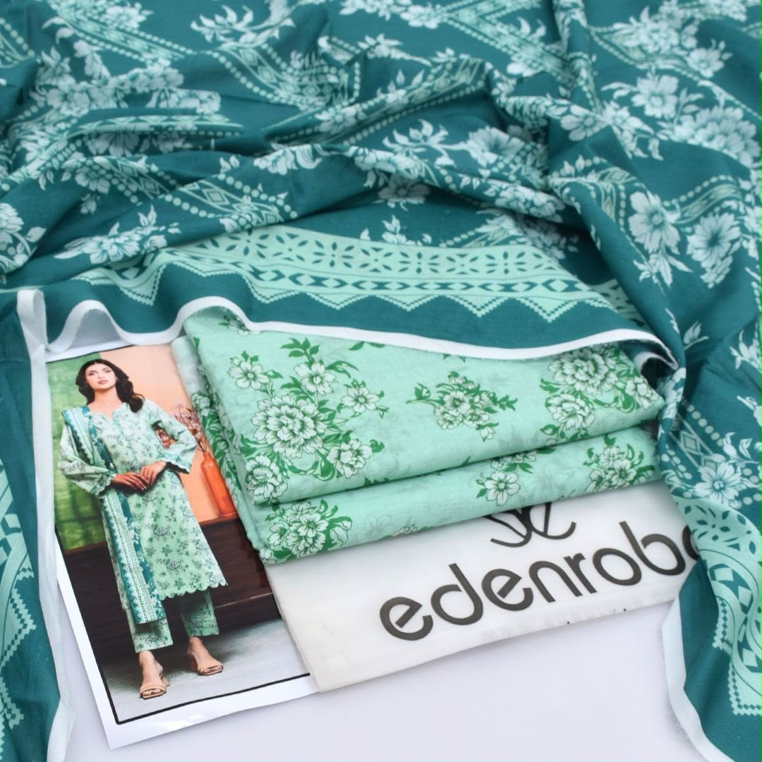 *Khaddi+Eden Robe 3pc Lawn Collection