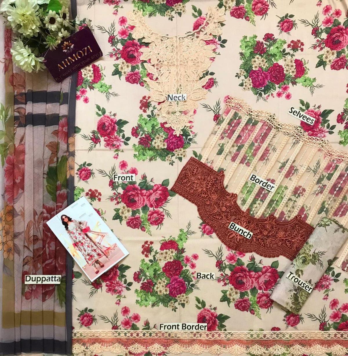 LAWN 3PC SUMMER COLLECTION PRINT