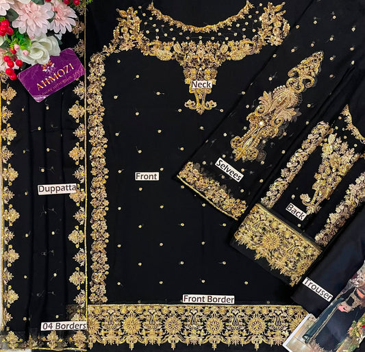 ANEELAS CHIFFON COLLECTION 3PC HIT CODE