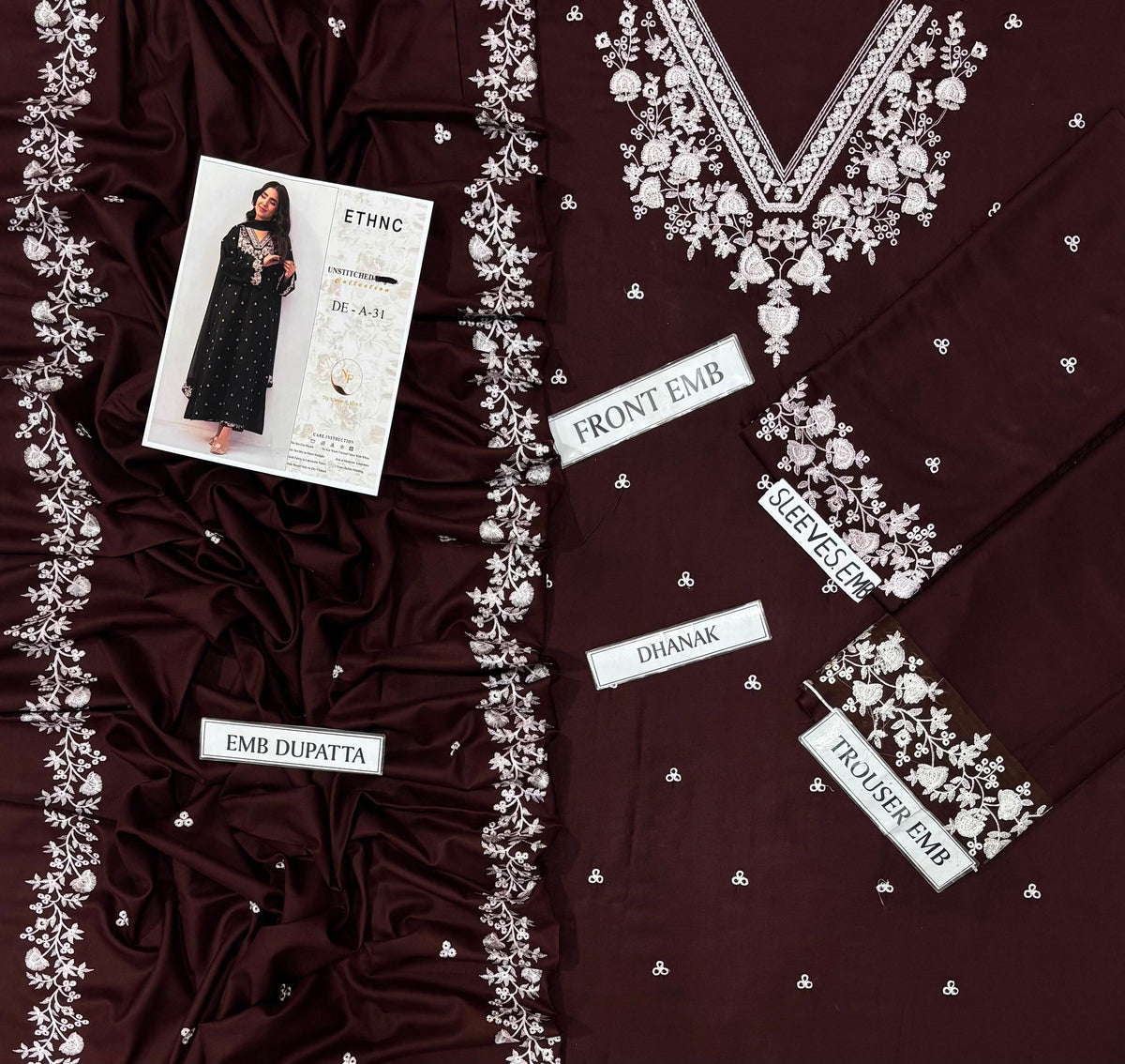 PEZWAN DHANAK COLLECTION 3PC HIT CODE