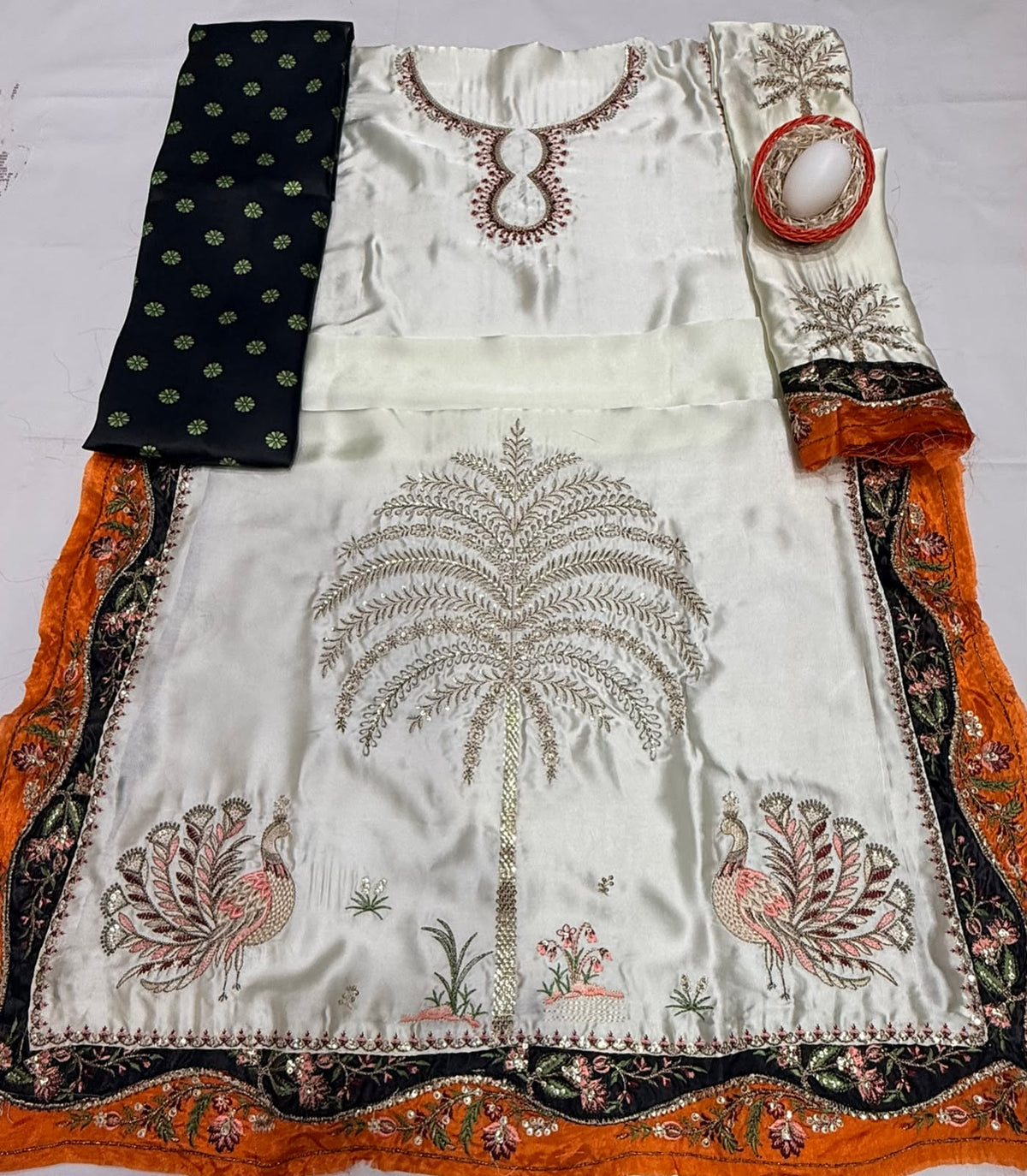 ETHNIC KAFTAN STYLE LUXURY SILK COLLECTION 2PC CODE 7025