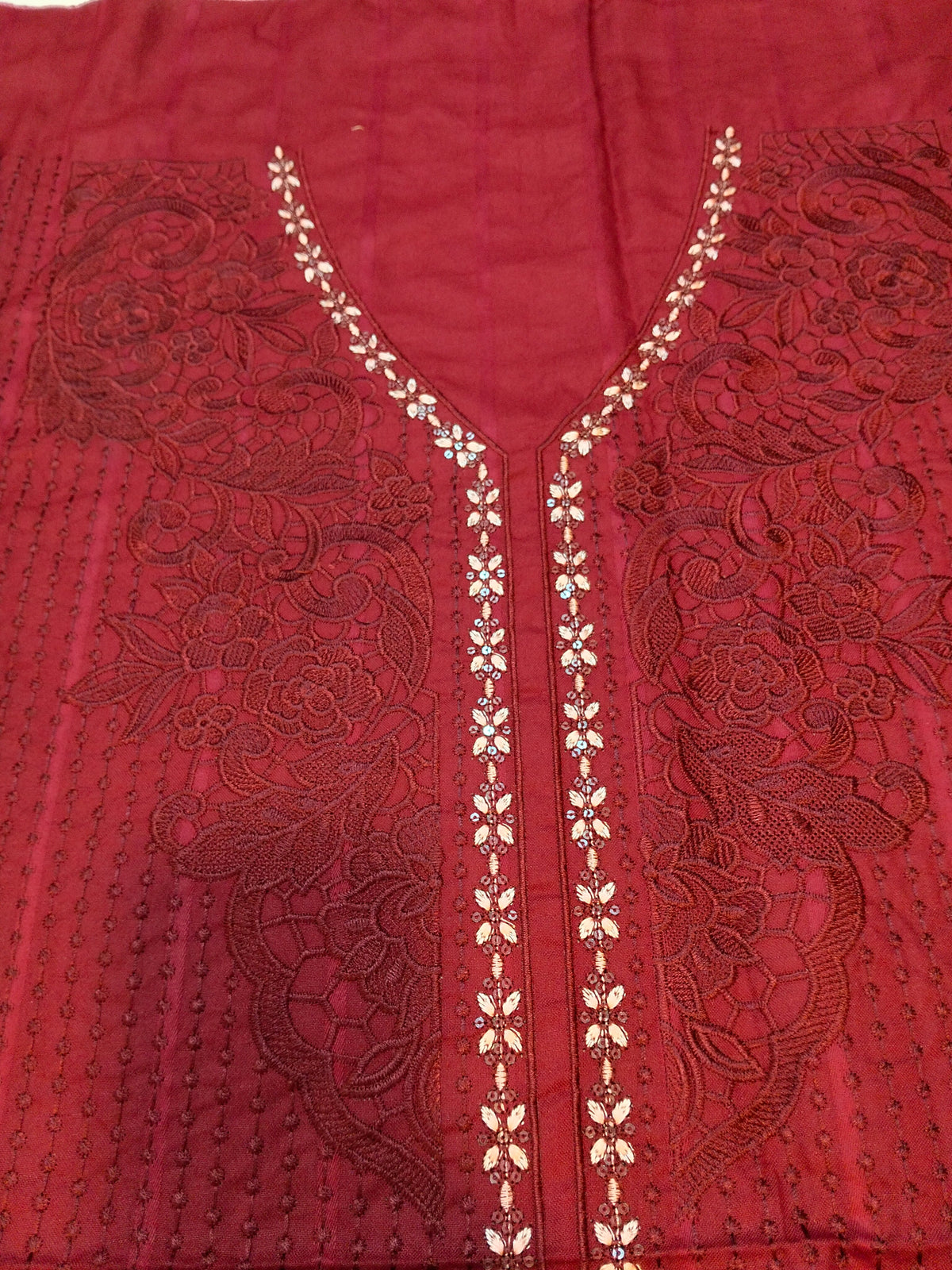 Maria.B Dhanak Embroided 3pc Hit Code D107