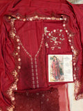 Maria.B Dhanak Embroided 3pc Hit Code D107