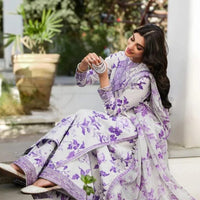 ANEELAS SILK PRINT WHITE