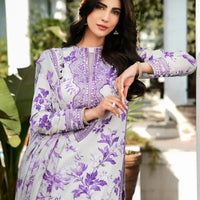 ANEELAS SILK PRINT WHITE