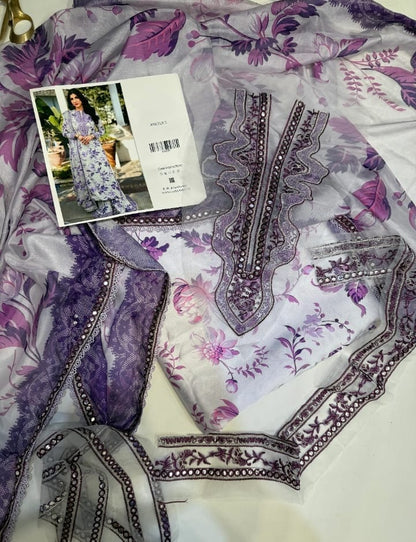 ANEELAS SILK PRINT WHITE