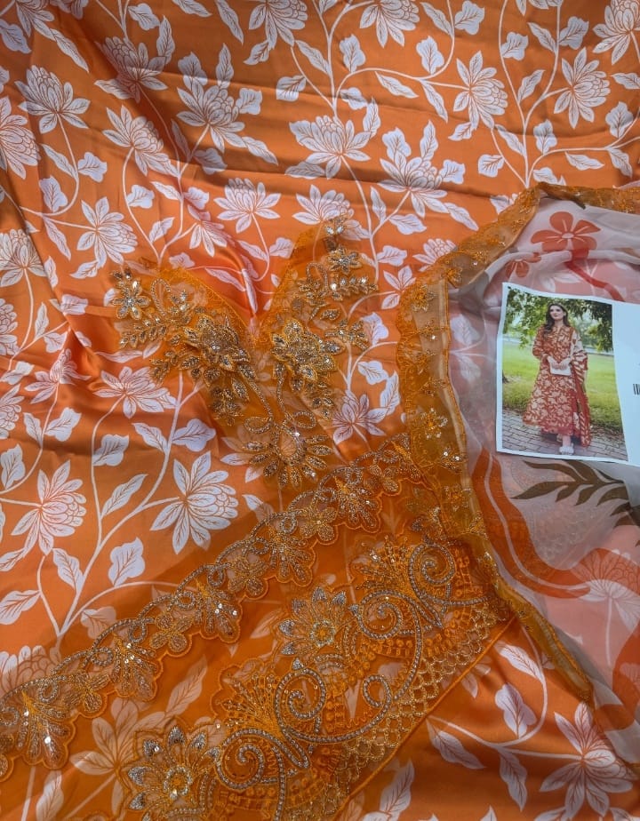 ANEELASSILK ORANGE