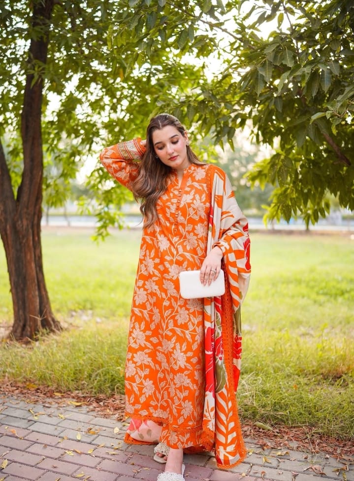 ANEELASSILK ORANGE