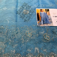 LAILA MISHRA ORGANZA AMAL ICE BLUE