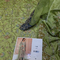 TABYA RAW SILK TABEER PISTACHIO