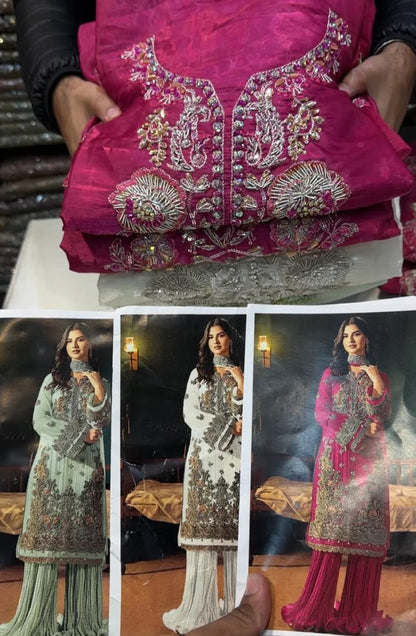 Fabiha Fatima Shisha Silk Aquamarine&nbsp;