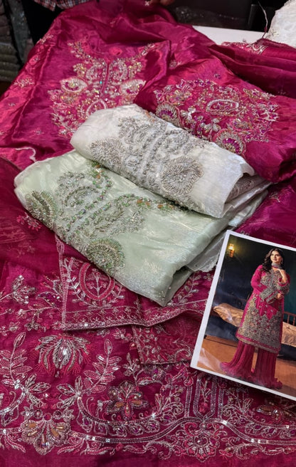 Fabiha Fatima Shisha Silk Aquamarine&nbsp;
