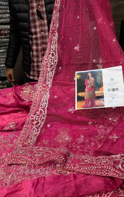 Fabiha Fatima Shisha Silk Aquamarine&nbsp;