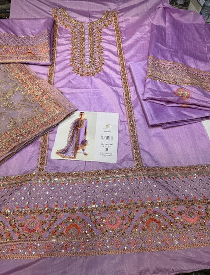 Kanwal Malik Mahpara Kaasni Raw Silk