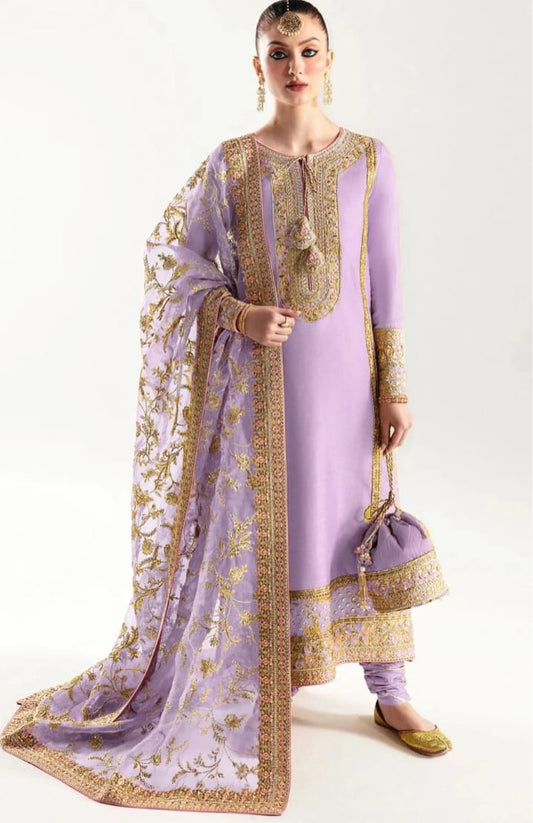 Kanwal Malik Mahpara Kaasni Raw Silk