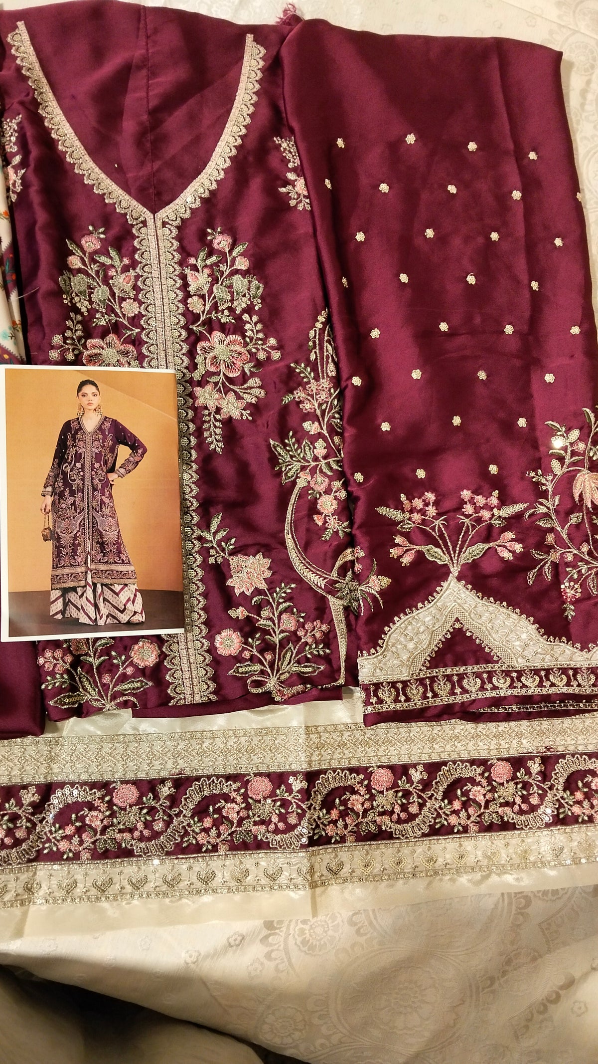 Ethnic Silk print 2pc Hit code E1212