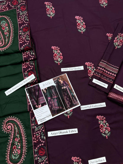 BATIK DHANAK COLLECTION 3PC HIT CODE 1377