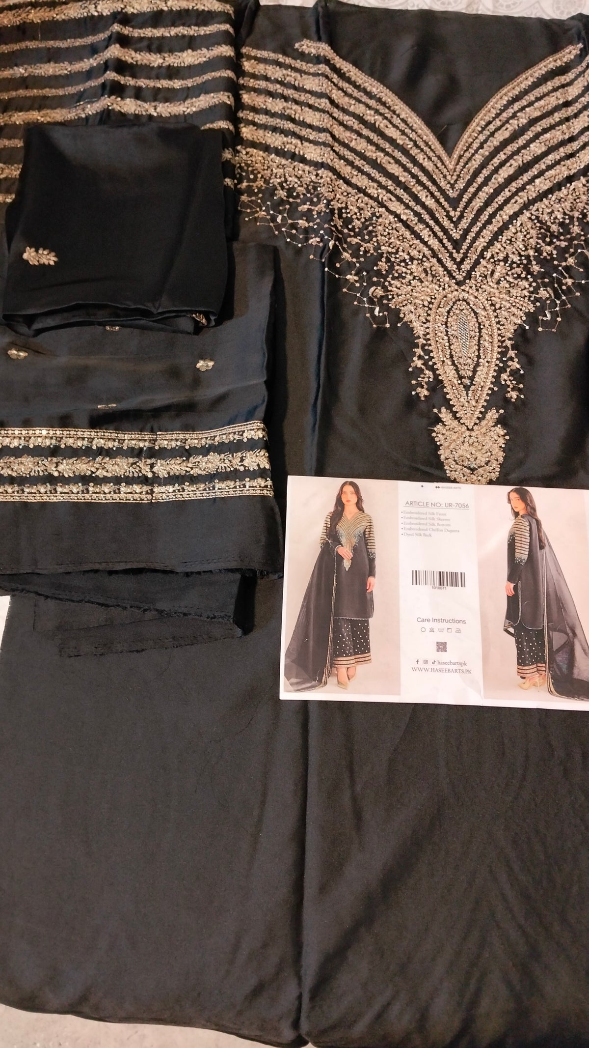 Jazmin Silk Embroided 3pc Hit Code