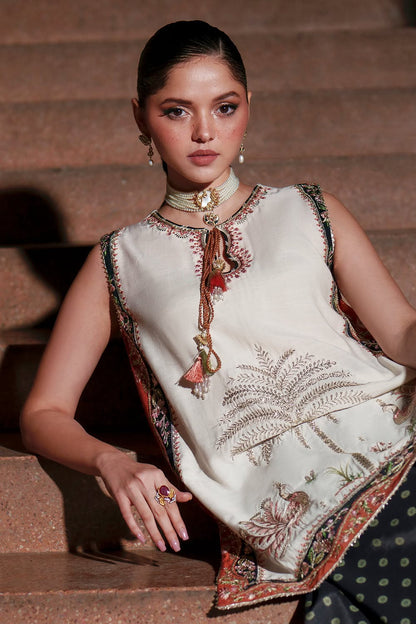 ETHNIC KAFTAN STYLE LUXURY SILK COLLECTION 2PC CODE 7025