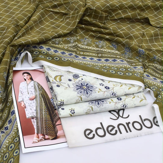 *Khaddi+Eden Robe Lawn 3pc collection