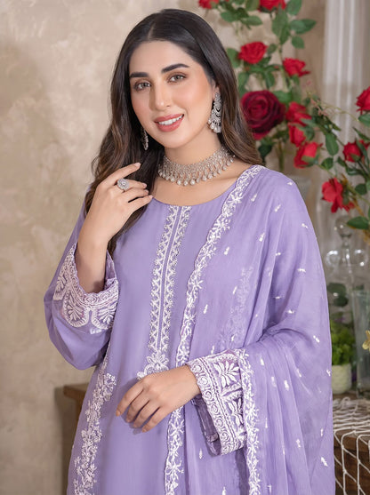 ZARQASH LUXURY DHANAK COLLECTION 3PC HIT CODE 6153