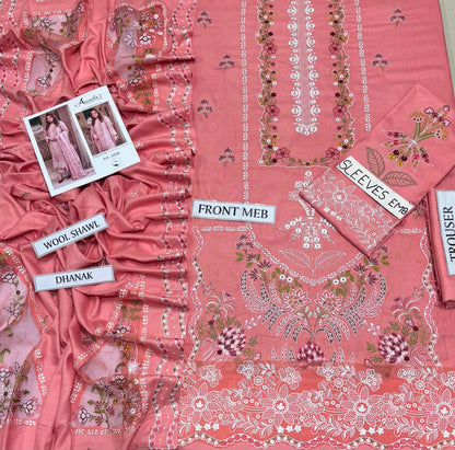 ANEELAS DHANAK COLLECTION 3PC HIT CODE