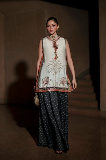 ETHNIC KAFTAN STYLE LUXURY SILK COLLECTION 2PC CODE 7025