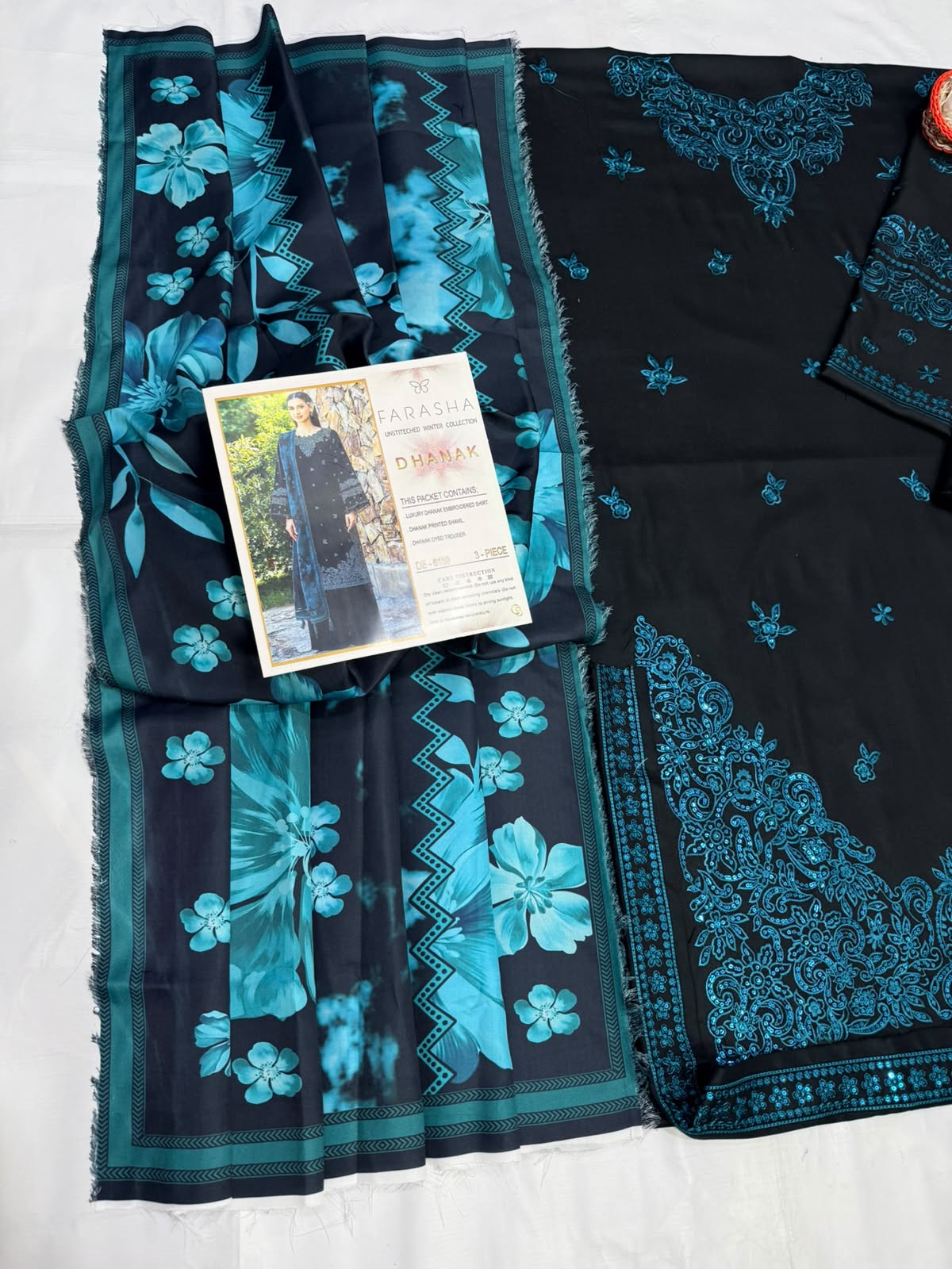 _FARASHA DHANAK COLLECTION 3PC HIT CODE 6159