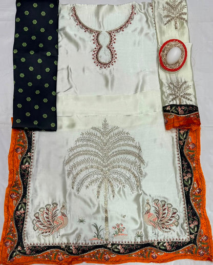 ETHNIC KAFTAN STYLE LUXURY SILK COLLECTION 2PC CODE 7025