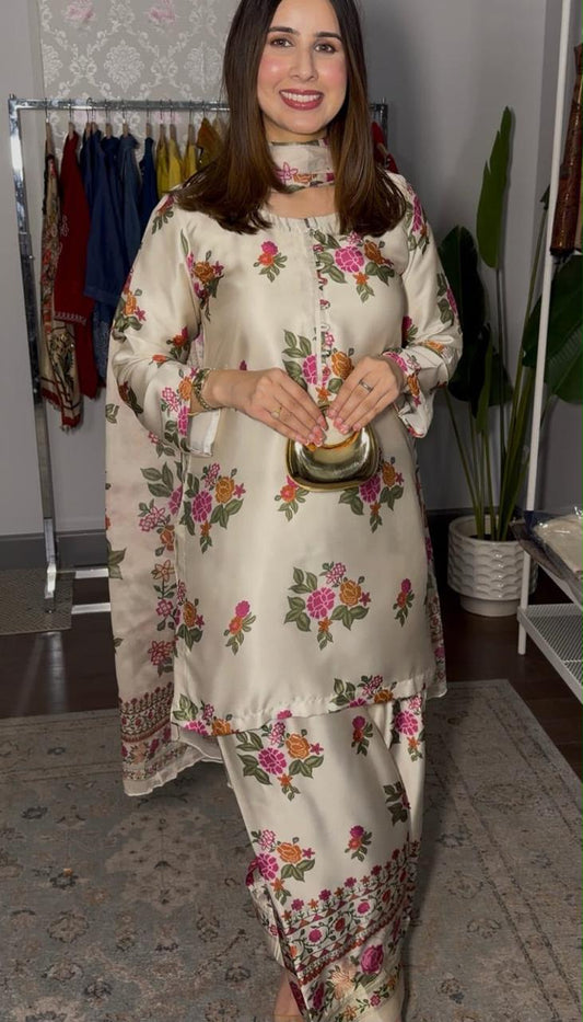 MARIA.B SILK PRINT 3 PC HIT CODE LM11