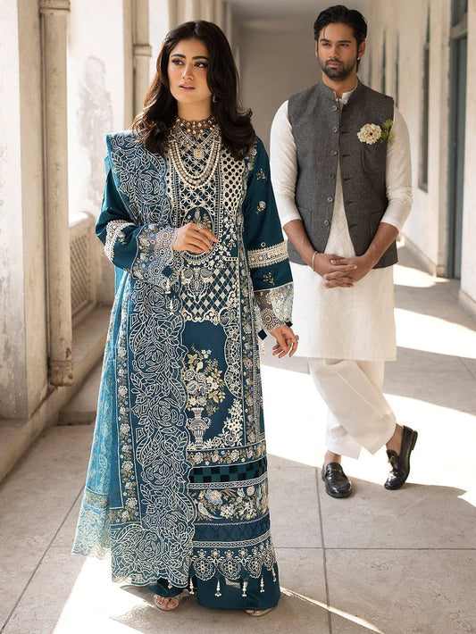 MARIA.B LUXURY DHANAK COLLECTION 3PC HIT CODE 6135