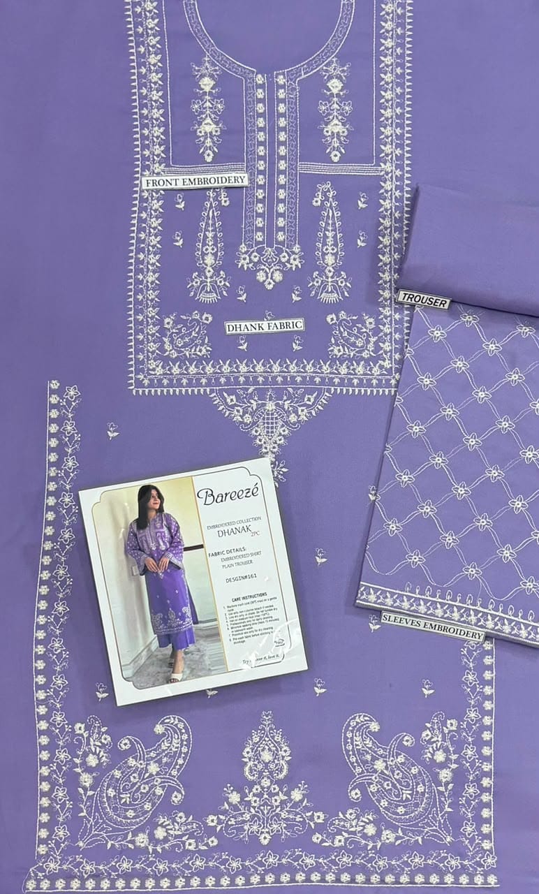 BAREEZE LUXURY DHANAK COLLECTION 2PC HIT CODE