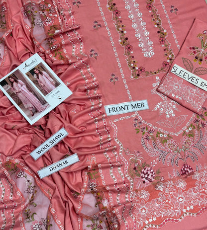 ANEELAS DHANAK COLLECTION 3PC HIT CODE