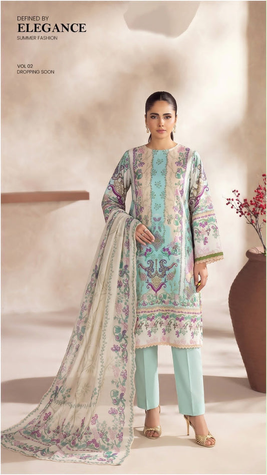 *SOHA BY GUL-JEE PRINT LAWN 3PC