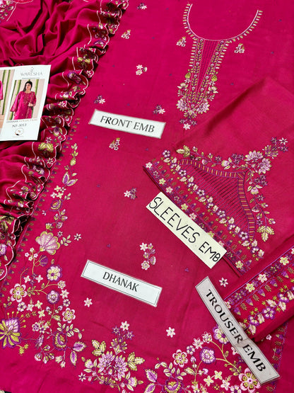 WARESHA DHANAK COLLECTION 3PC HIT CODE