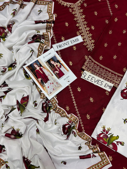 PREET PRET LUXURY DHANAK COLLECTION 3PC HIT CODE