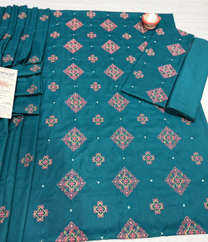 BAREEZE LUXURY DHANAK COLLECTION 3PC HIT CODE 6188