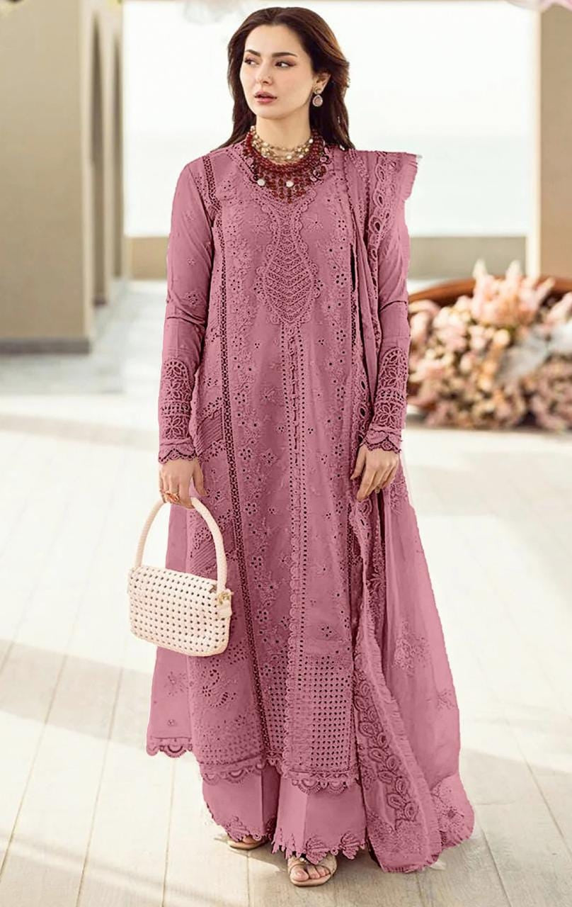 Qalamkahar Zoe Hit code Viscose Embroided 3pc