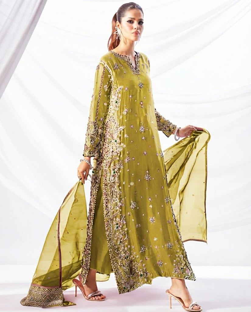 Sufuse Raw Silk 3PC Dress – Hit Code