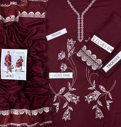 BAROQUE LUXRY DHANAK COLLECTION 3PC HIT CODE