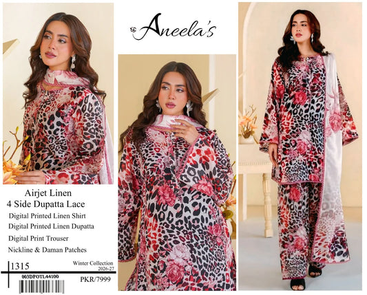 DIGITAL PRINT LINEN 3PC HIT CODE